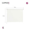 Cortina Roller Blackout Lumax 80x160 Cm Para Ventana Oscurecimiento Total Blanco