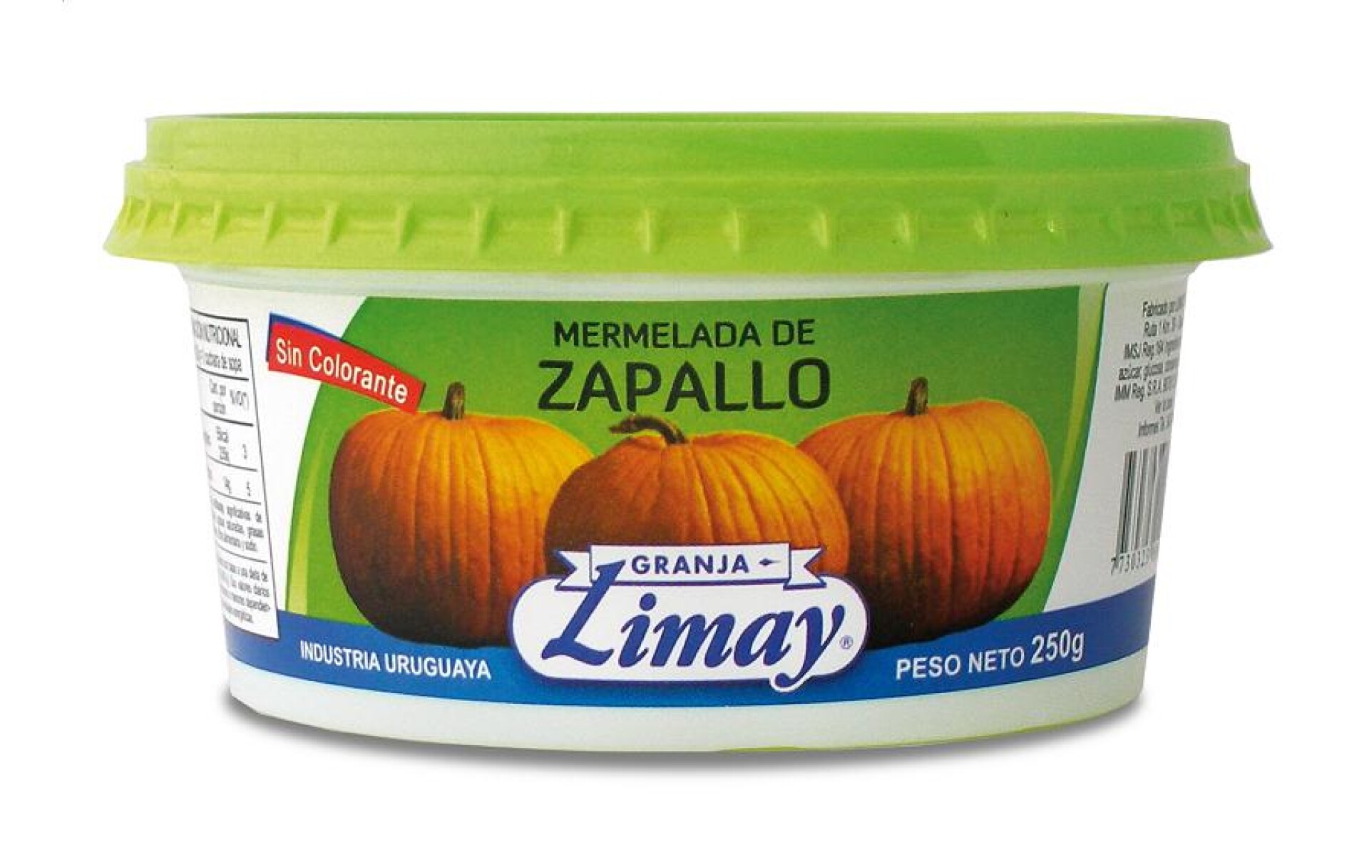 MERMELADA LIMAY POTE 250G ZAPALLO 