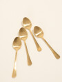 Cuchara De Té Olivo Set 4 Un. Dorado Color Unico