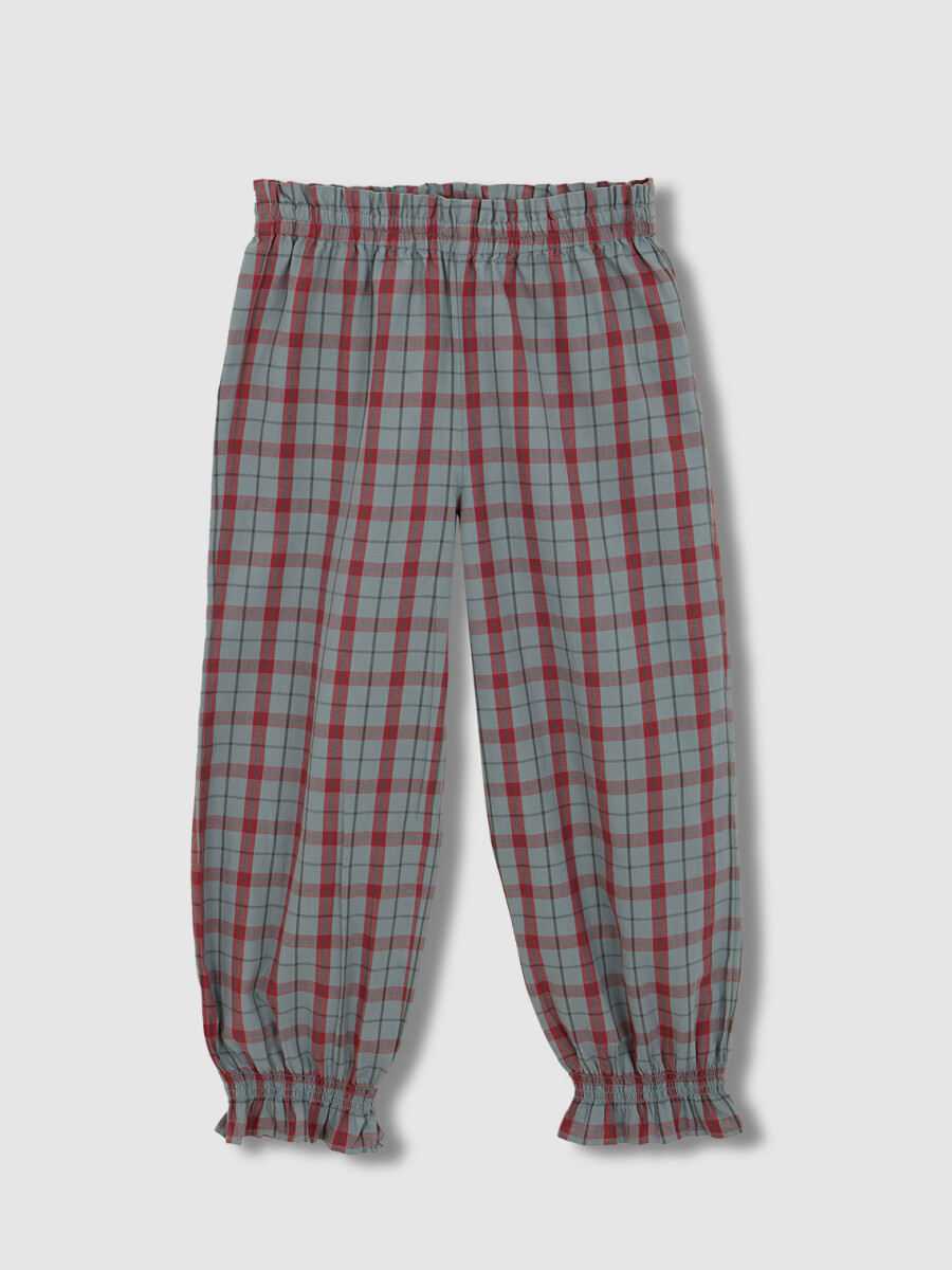 Pijama De Cuadro Verde Viejo Claro