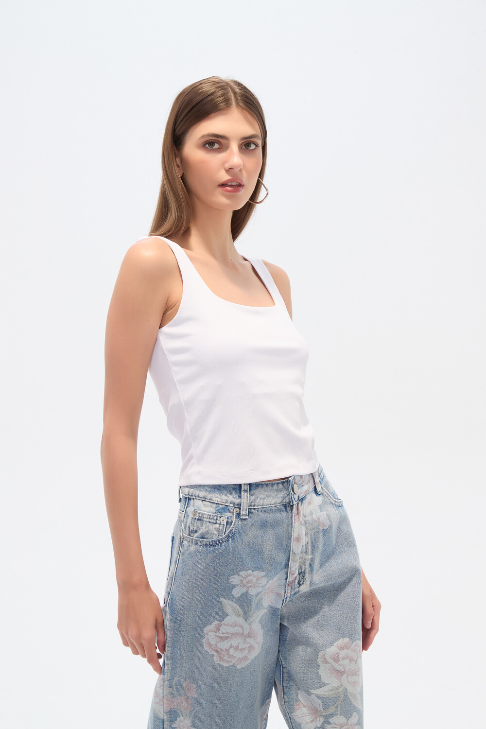 Musculosa Ramas Blanco