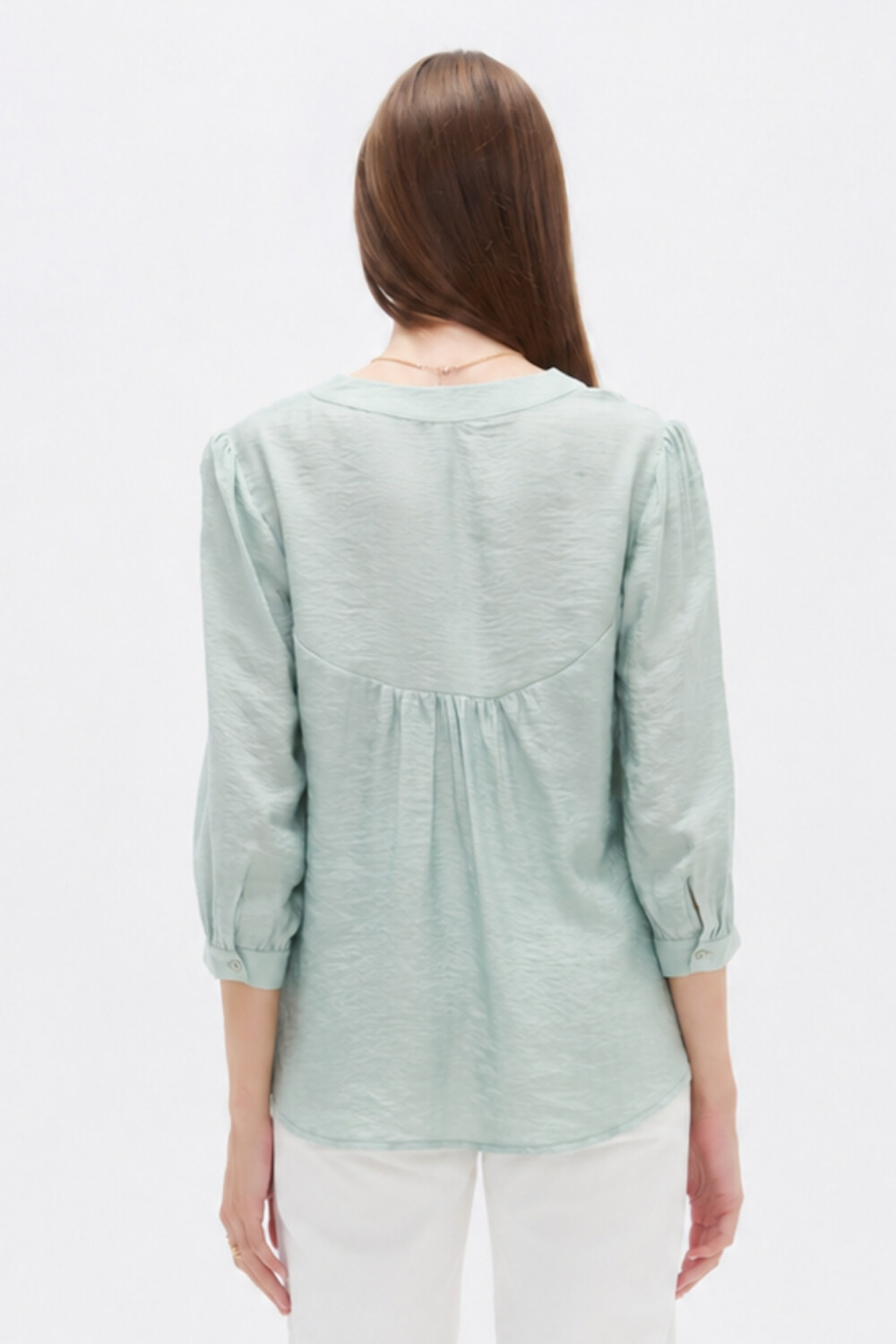 Blusa Qurel Verde Grisaceo