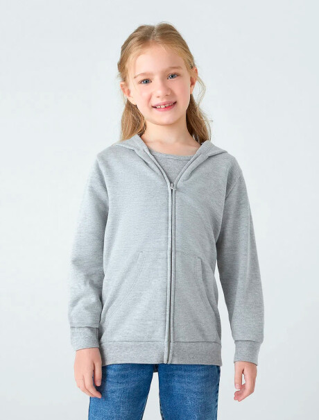 CAMPERA BÁSICA DE NIÑOS GRIS