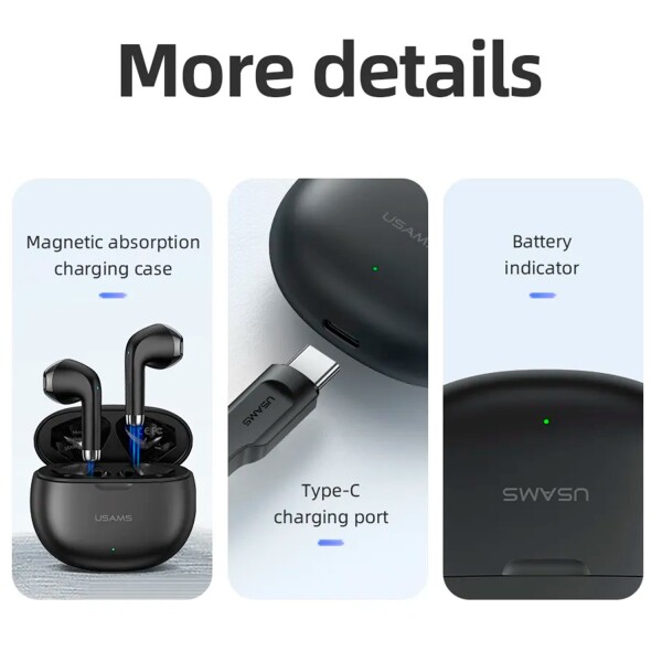 Auriculares Inalambricos Usams In-ear TWS Bluetooth 5.3 Auriculares Inalambricos Usams In-ear TWS Bluetooth 5.3