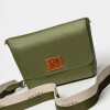 Morral Nina en cuero graneado Verde