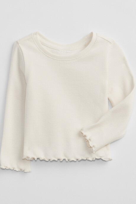 Remera Canalé Toddler Niña Ivory Frost