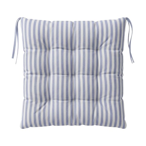 COJIN CUAD CUADRILLE AZUL P/SILLA 40X40CM Unica