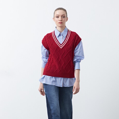 CHALECO ANTLIA Rojo Oscuro