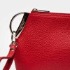 Porta cosméticos Katy en cuero graneado Rojo