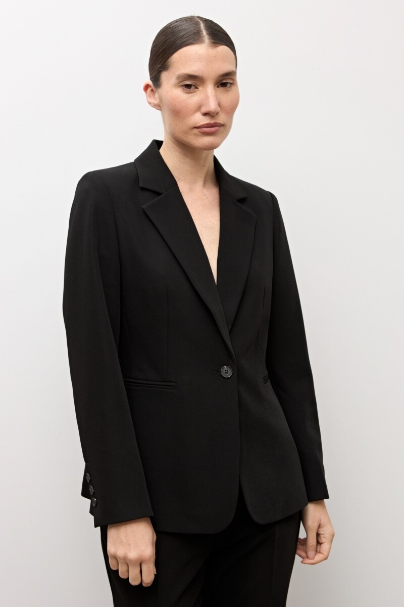 Blazer clásico un botón negro