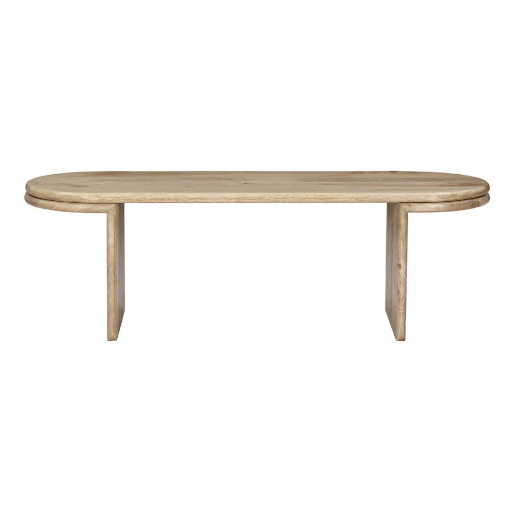 MESA RATONA MADERA-DE-MANGO NATURAL-BEIGE OVAL NATURAL