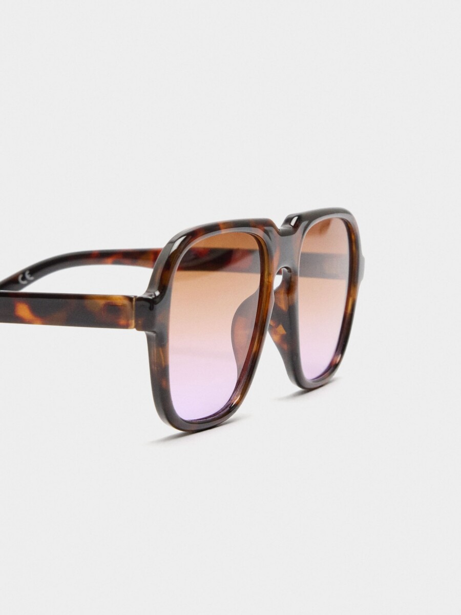 Gafas De Sol Redondas marron