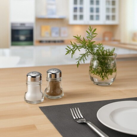 Set de Salero y Pimentero Paris Chrome 40 ml Set de Salero y Pimentero Paris Chrome 40 ml