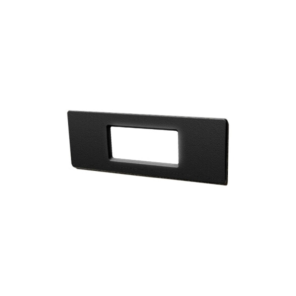 Luminaria de embutir rectangular negra 4W cálida IP55 FL0920