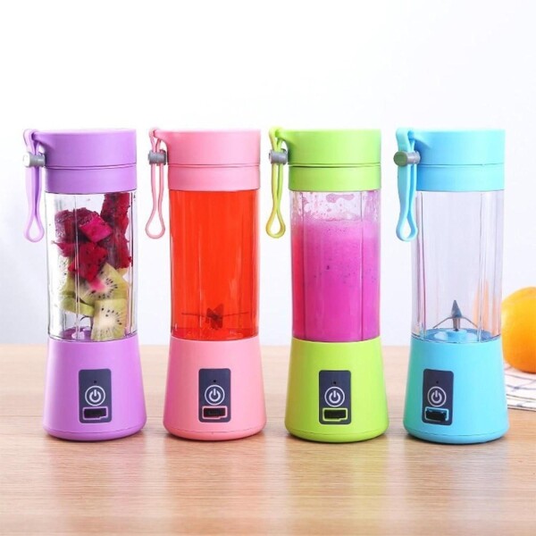 Licuadora Portátil Recargable Mixer Batidos Licuados Variante Color Rosado