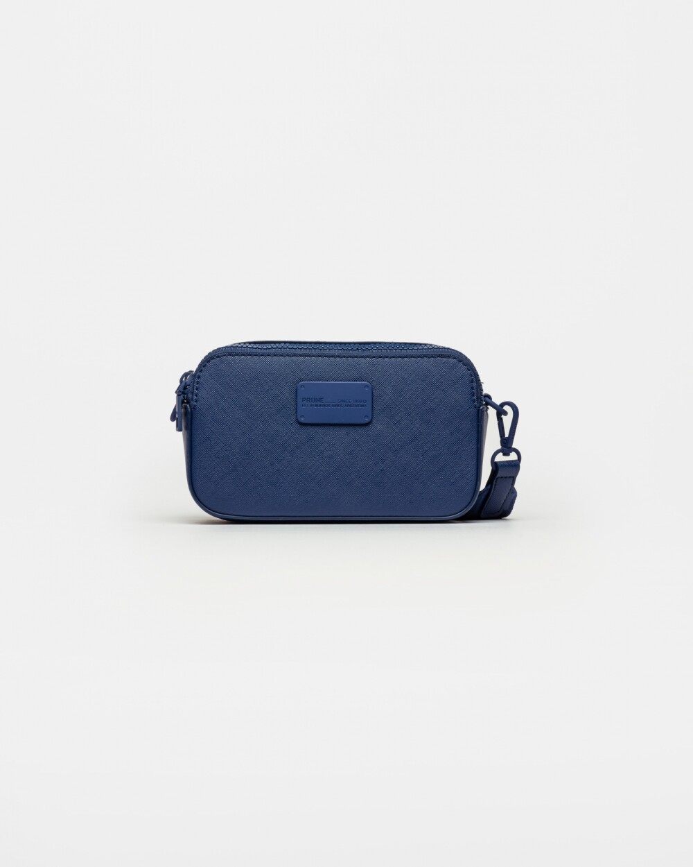 Bandolera Penny En Efecto Cuero Zaffiano Azul