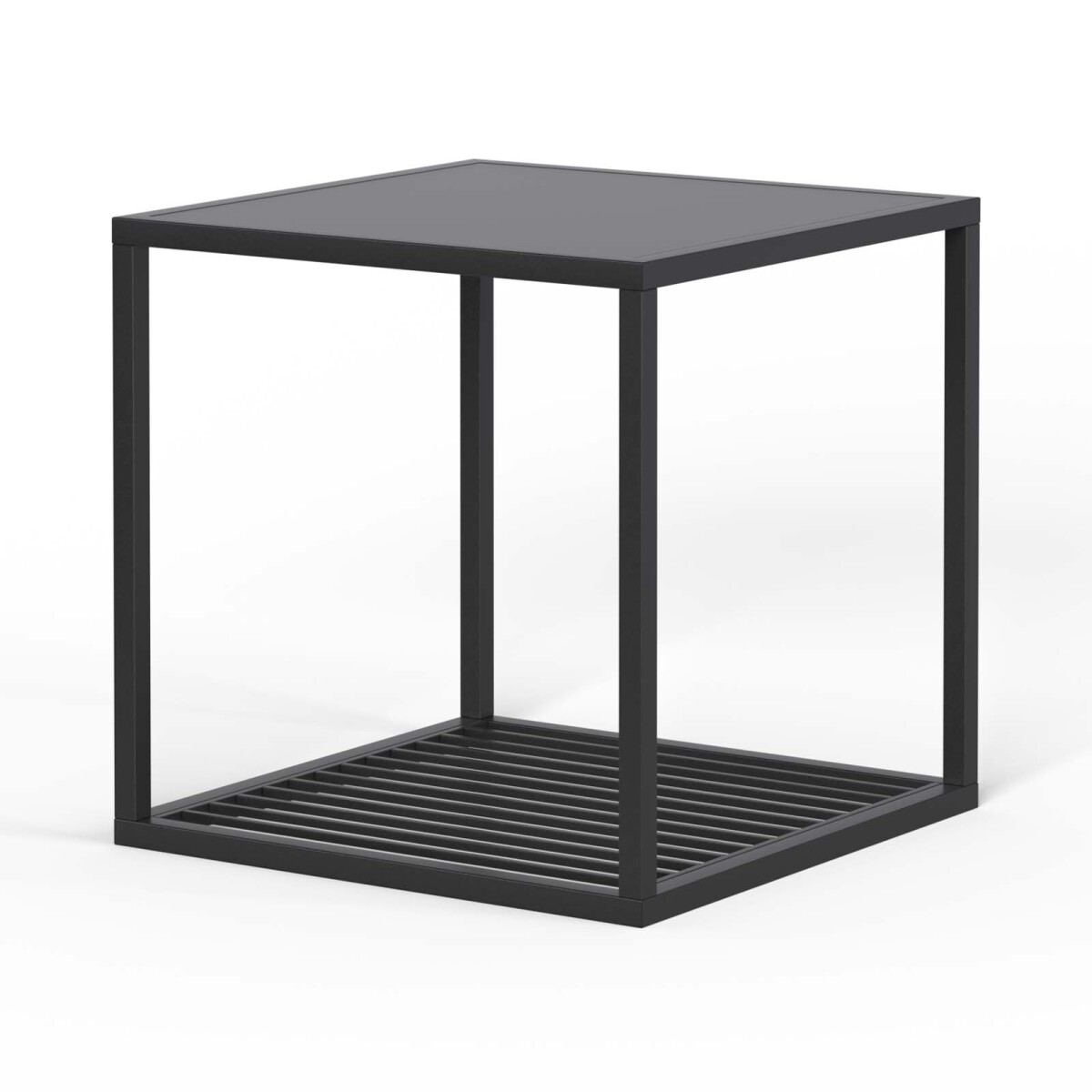 MESA LATERAL - METAL NEGRO OLIVIA 