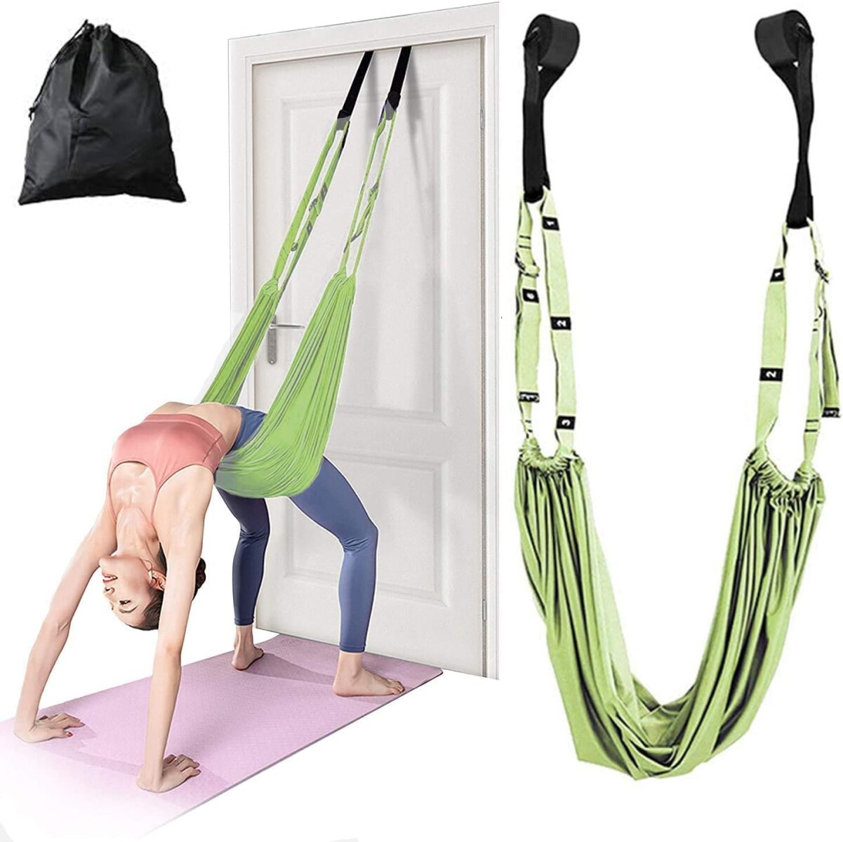 Tela Para Estiramientos De Yoga o Pilates - verde 