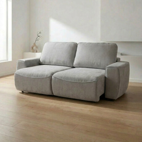 Sofá Adan (Retráctil) - Tela Microfibra - 2 módulos 12073 (Greige)