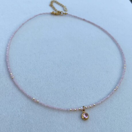 Collar ROSE de piedra natural Collar ROSE de piedra natural