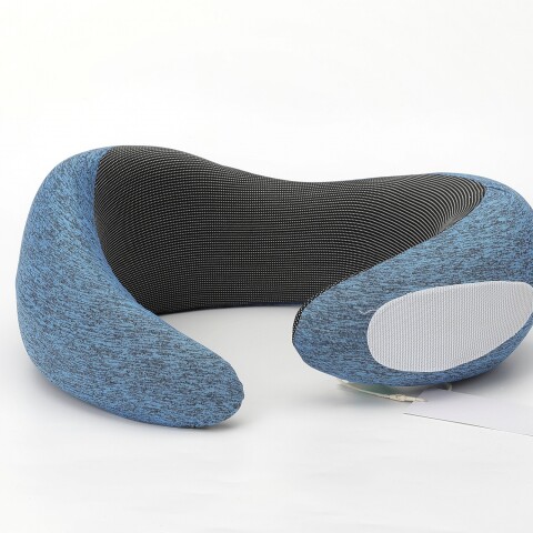 ALMOHADA CERVICAL DE ESPUMA VISCOELÁSTICA EN FORMA DE U (FORMA DE CARACOL/AZUL) ALMOHADA CERVICAL DE ESPUMA VISCOELÁSTICA EN FORMA DE U (FORMA DE CARACOL/AZUL)