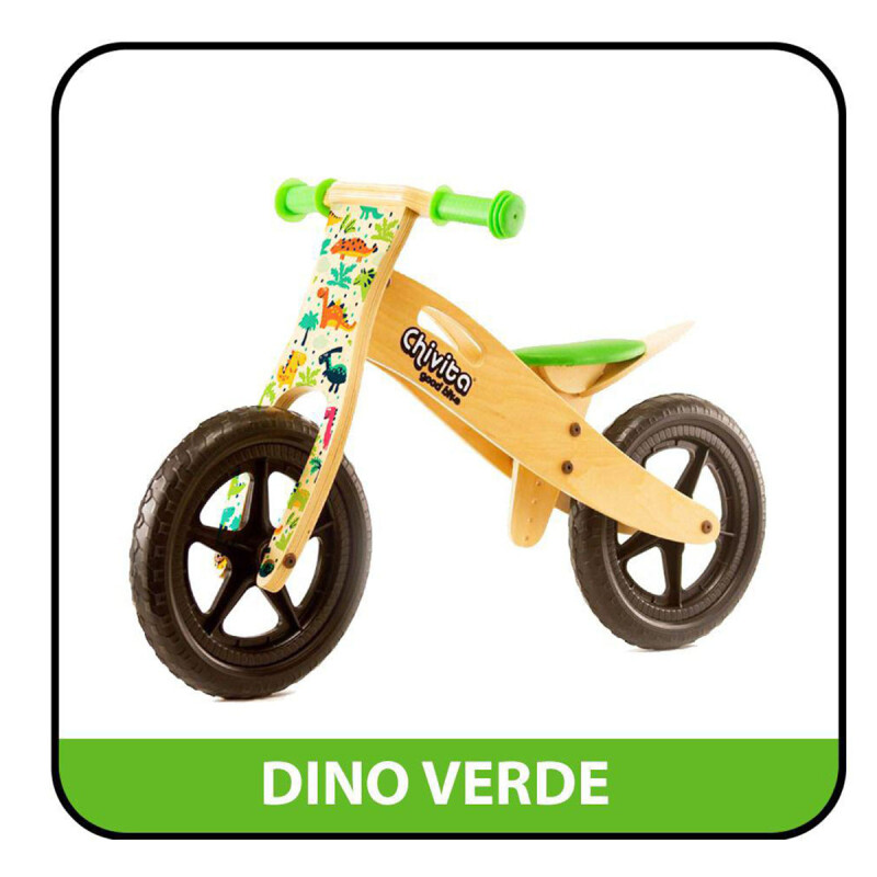 Chivita Bicicleta de equilibrio Dino Verde