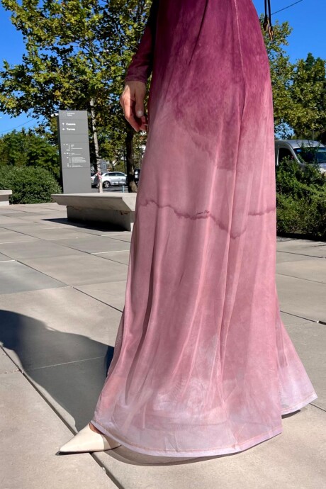 Vestido manga larga Maldivia Rosa