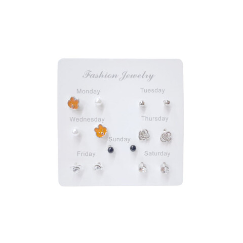 Caravanas hipoalergénicas x7 pares Caravanas Hipoalergénicas X7 Pares