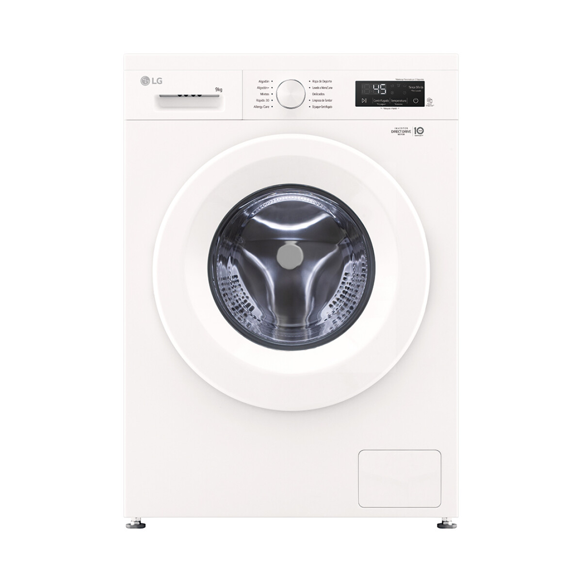 Lavarropas frontal LG inverter 9Kg WM9GWVFS6 
