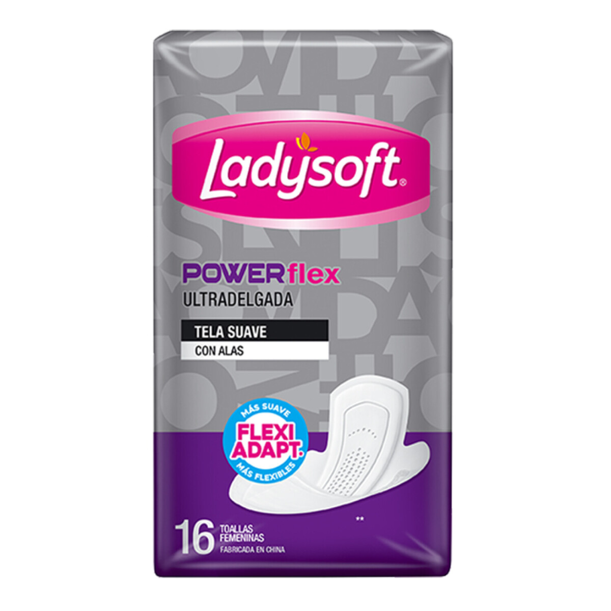 Ladysoft toallas femeninas Power Flex c/alas x16 