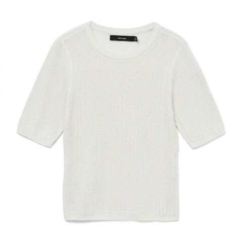 VMNEWLEXSUN SHINE 2/4 O-NECK PULL SNOW WHITE