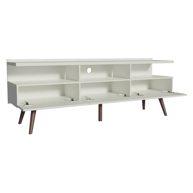 Rack TV Lumax Londres hasta 65" con Cajones y Estantes Blanco