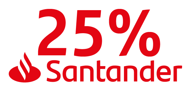 25% con Santander