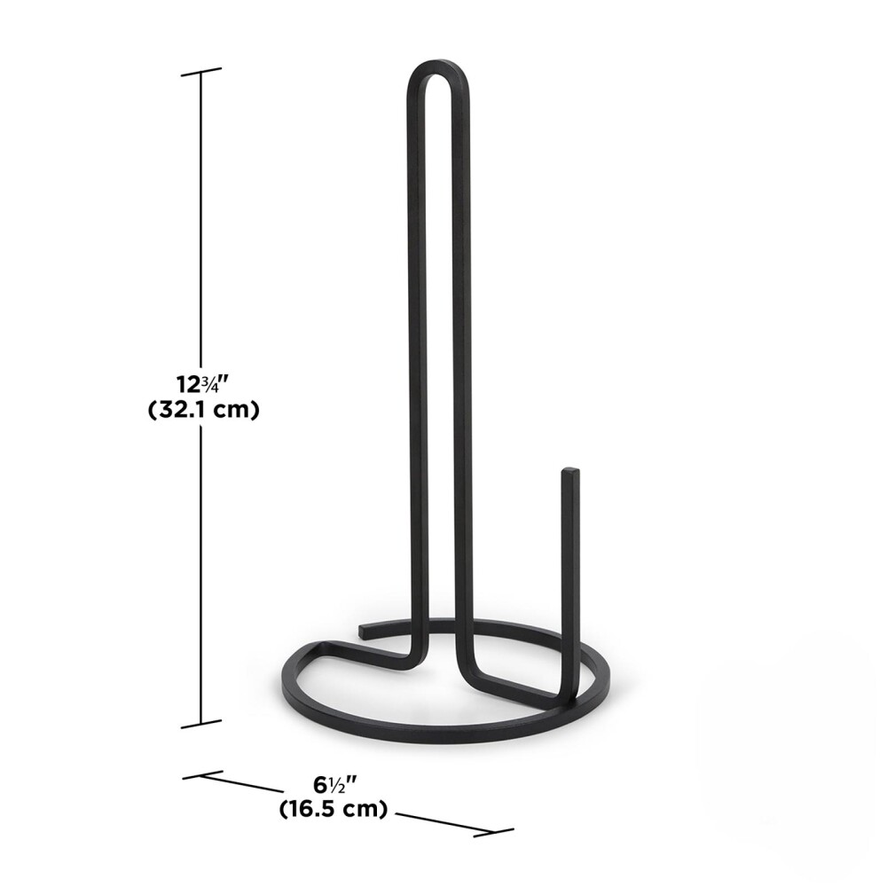 SOPORTE ROLLO COCINA METAL NEGRO 1004313