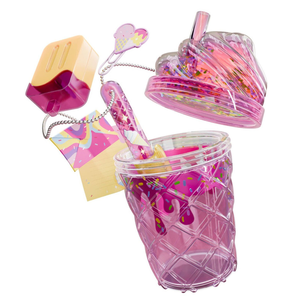 Vasos Mini Cute Cups Real Littles Accesorio de Mochila Real Littles - Sundae Luxe 