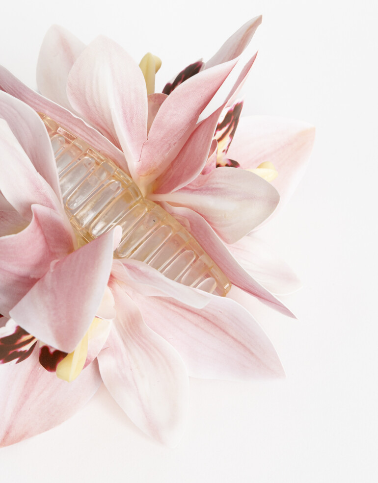 Broche Flores Broche Flor Orquídea - Rosa Claro