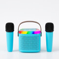Mini Parlante Inalambrico Con 2 Microfonos Celeste