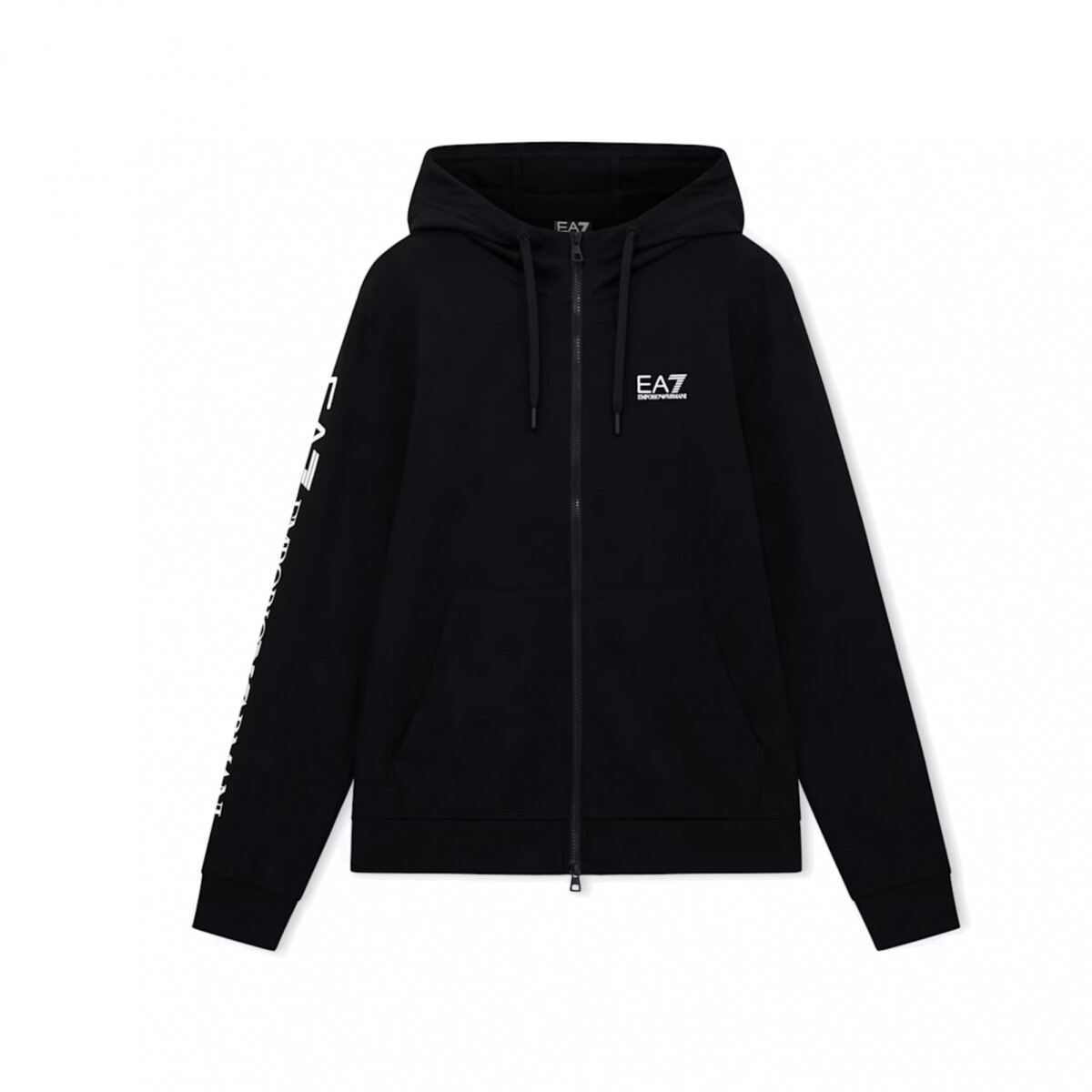 ARMANI EA7 HOODIE - Black White 