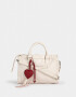 City Cartera City Con Charm - Blanco Crudo