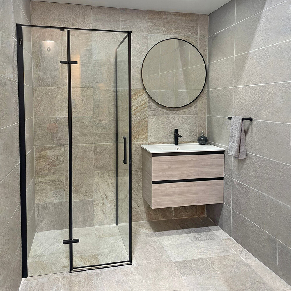 CABINA DE DUCHA CUADRADA SIN BASE - 90 X 90 X 195 CM Cabina De Ducha Cuadrada Sin Base - 90 X 90 X 195 Cm