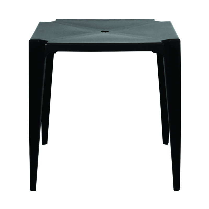 Set x4 Mesa cuadrada 70 x 70 cm Bela Vista NEGRO