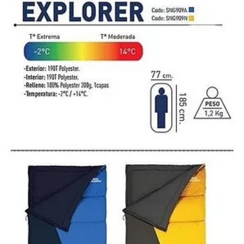 Sobre de dormir Explorer National Geographic Azul