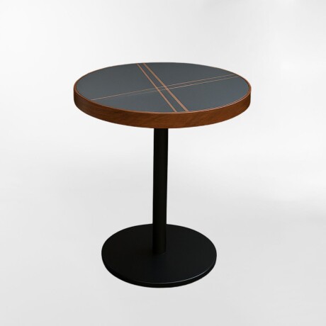 MESA DE EXTERIOR GOURMAND NEGRO - CIRCULAR