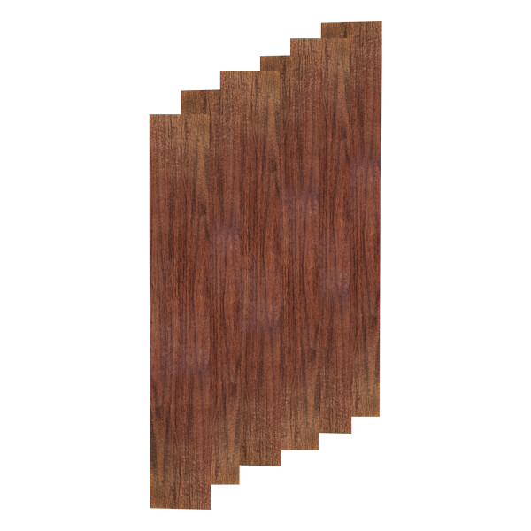 Piso Vinilico Madera Autoadhesivo Tabla De Pegar 2 M2 10 mm® Variante Color Marron Oscuro