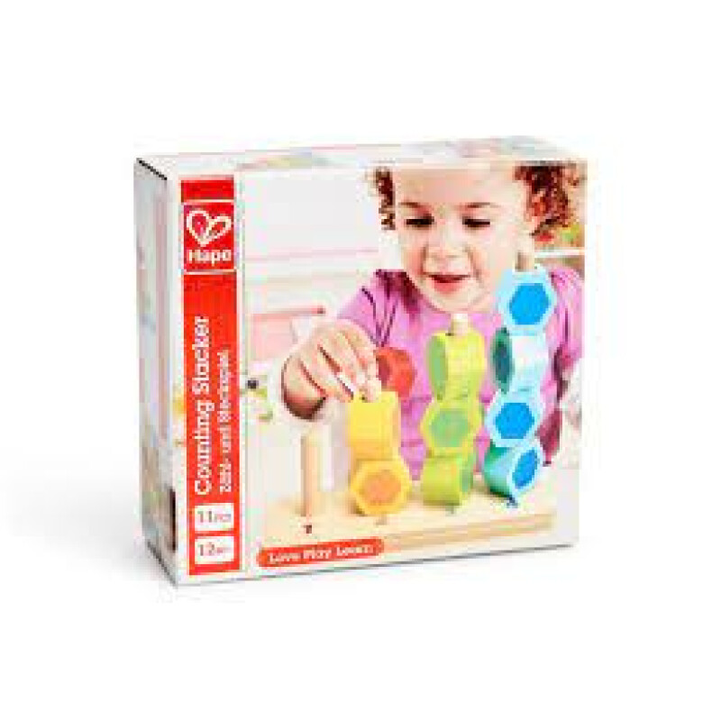 Set de maderas apiladas para contar para niños de Hape Set de maderas apiladas para contar para niños de Hape