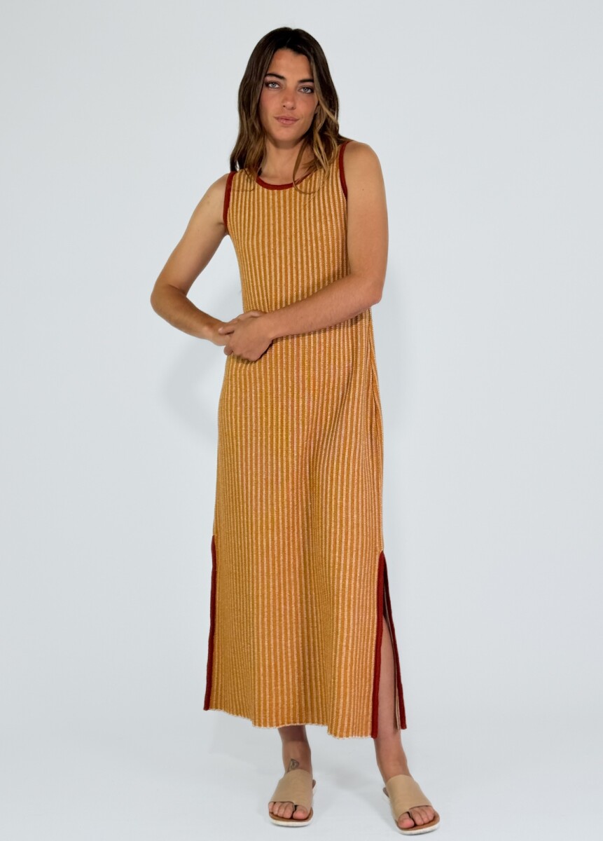 VESTIDO LOTO - MOSTAZA 
