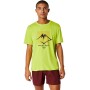 Fujitrail Logo Ss Top M - Hombre Neon Lime/br.orange/performanc