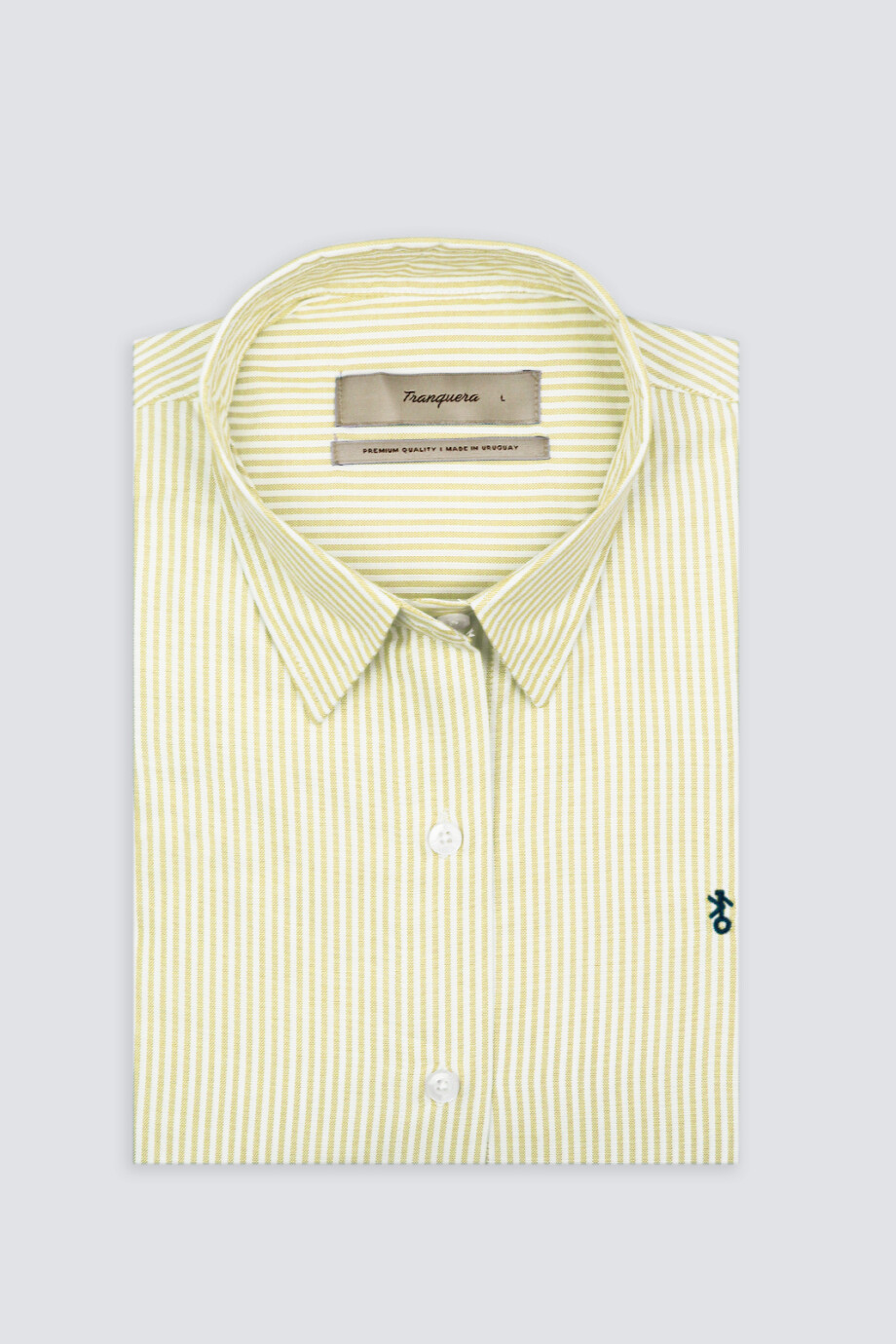 Camisa dama Suspiro de Algodón Raya Amarilla