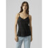 VMHONEY LACE SINGLET WVN GA BLACK