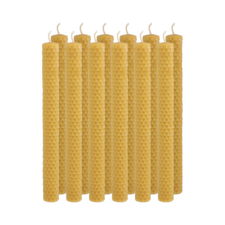 VELAS DE MIEL PANAL 2X20 CM - X12 UNID Velas De Miel Panal 2x20 Cm - X12 Unid